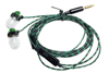 Ear Buds with mic Green/black