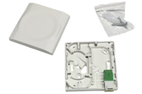 Fiber Optics Termination Box, Wall Mount Face Plate w/ cover